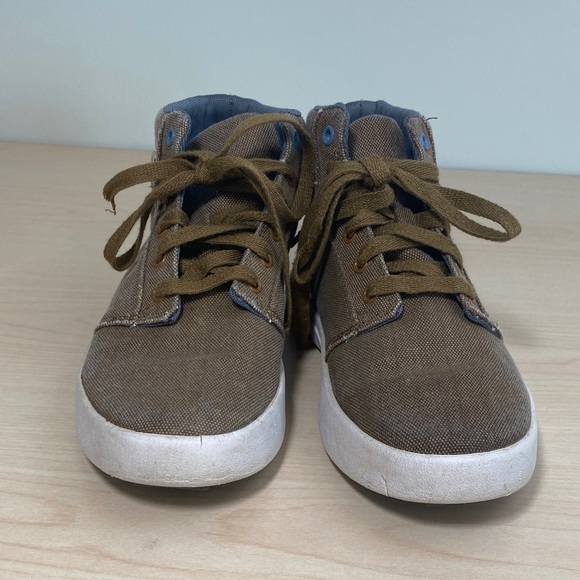 Chaco Brown Canvas High-Top Sneakers - Picture 2 of 9